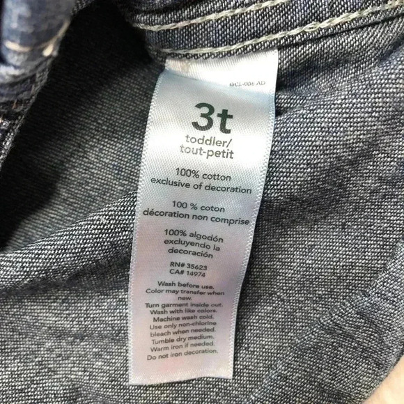 Carter’s Long Sleeved  Collared Jean Shirt Size 3T - Picture 10 of 16